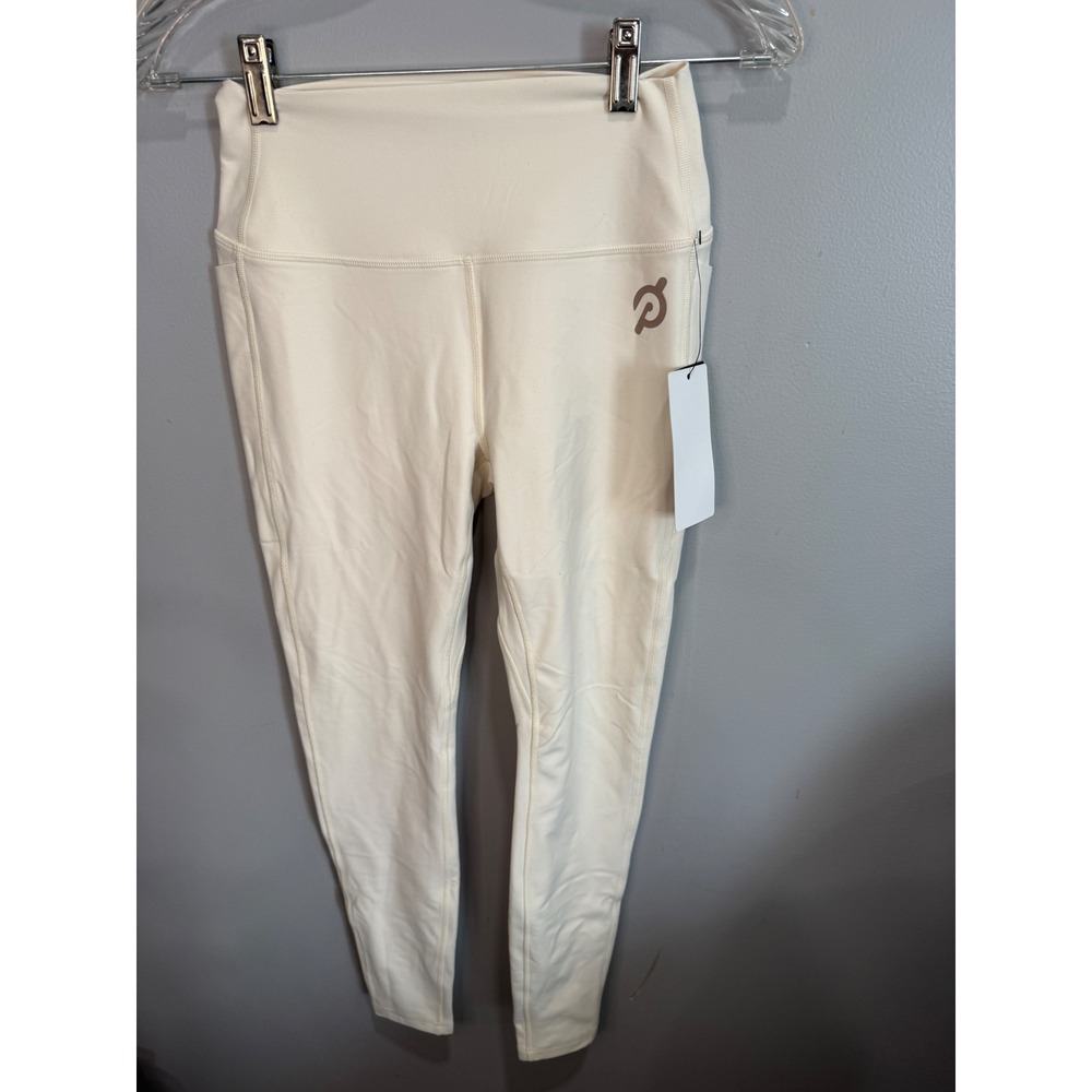 Peloton Cadent‎ High Rise Pocket Legging Cream White Small WB00843-101-S NWT